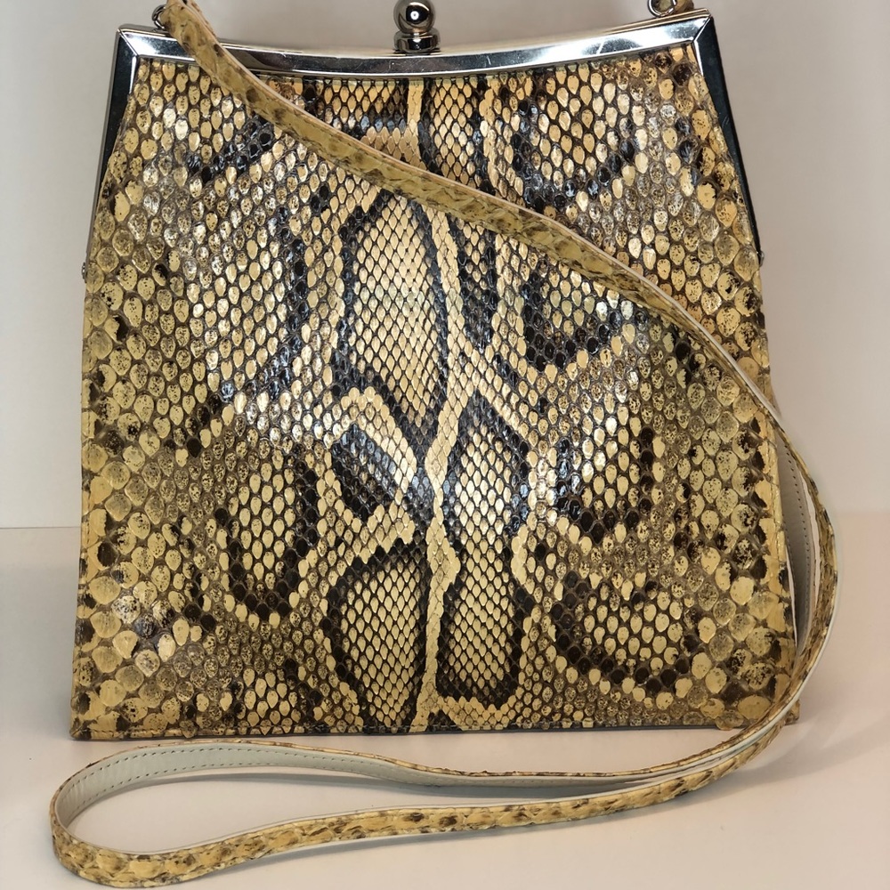 Authentic Newman Marcus Genuine Snakeskin Crossbody - Made in Canada